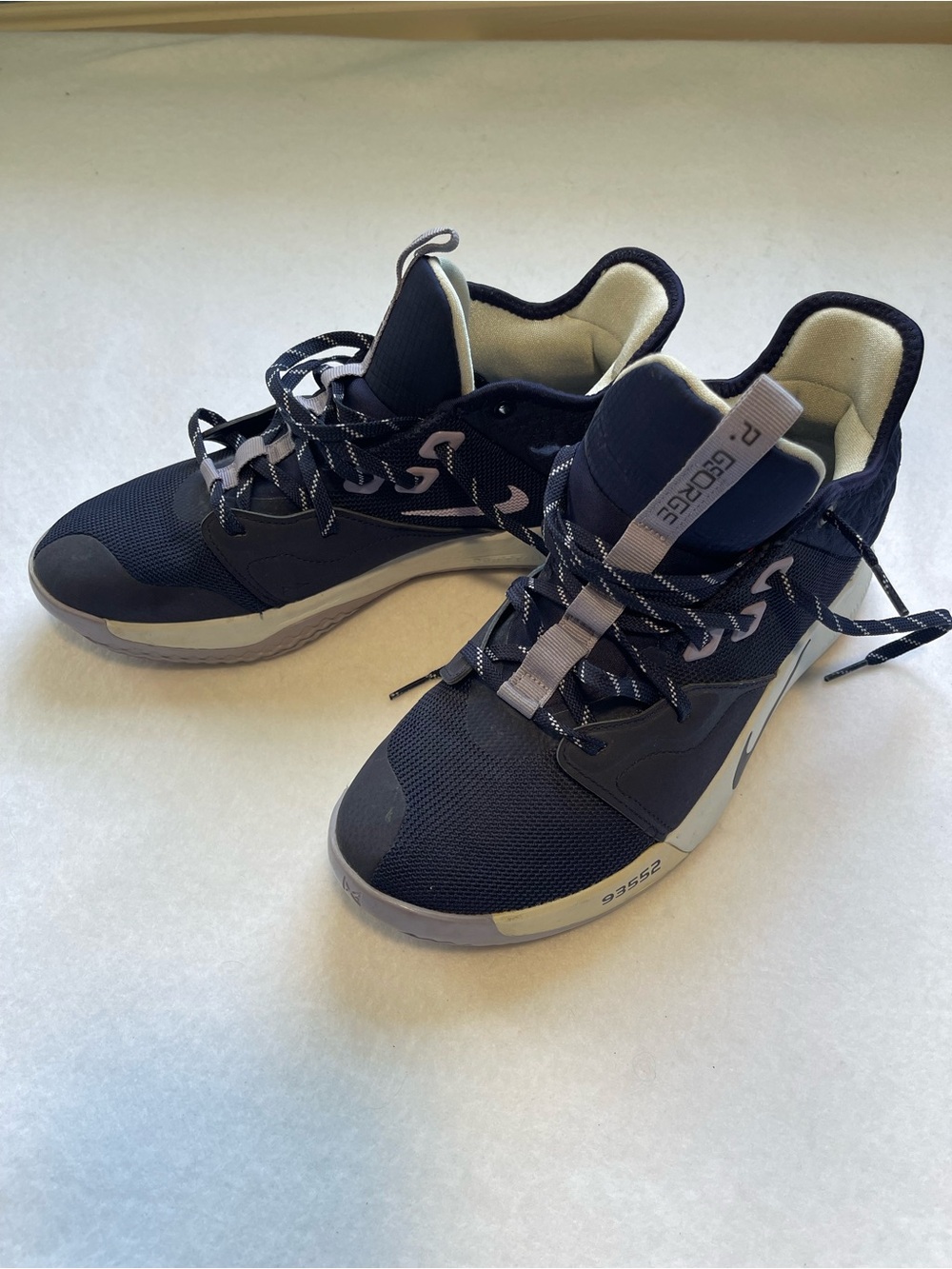 Nike PG 3 Paulette Basketball Shoes Navy Gray Women’s 8.5 Rare - Picture 2 of 8